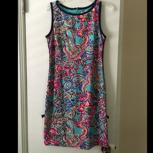 Lilly Pulitzer Aqua Francesca Koi Fish Knit Dress